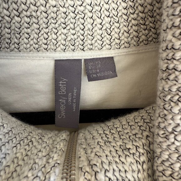 Sweaty Betty | XS | Over Size Look | Pullover | 1/2 Zip | Gray | Knit - Picture 6 of 9